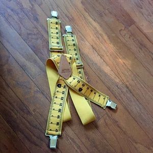 Action Work Products Measuring Tape Suspenders